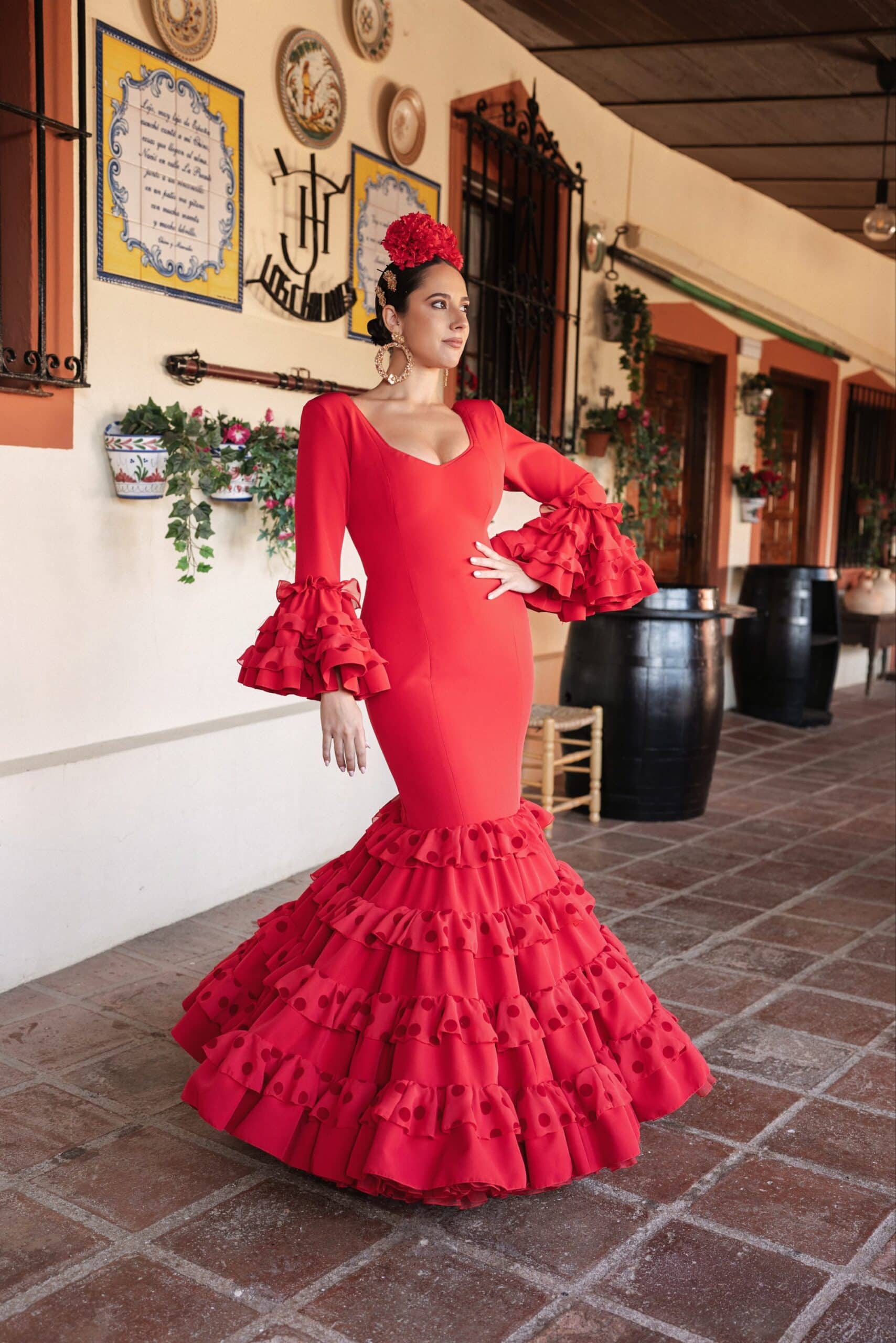 1000581638-scaled-1 Traje de Flamenca Modelo Horizonte - Image 1