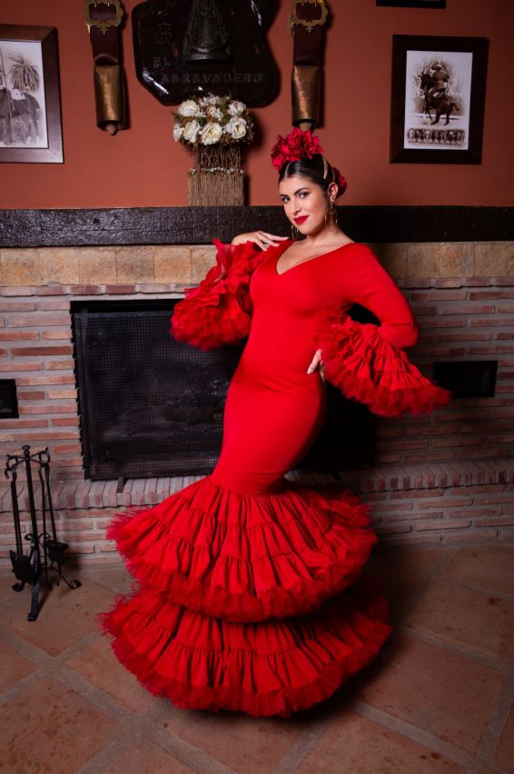 Coleccion-2024-5 Traje de Flamenca Modelo Concha - Image 1